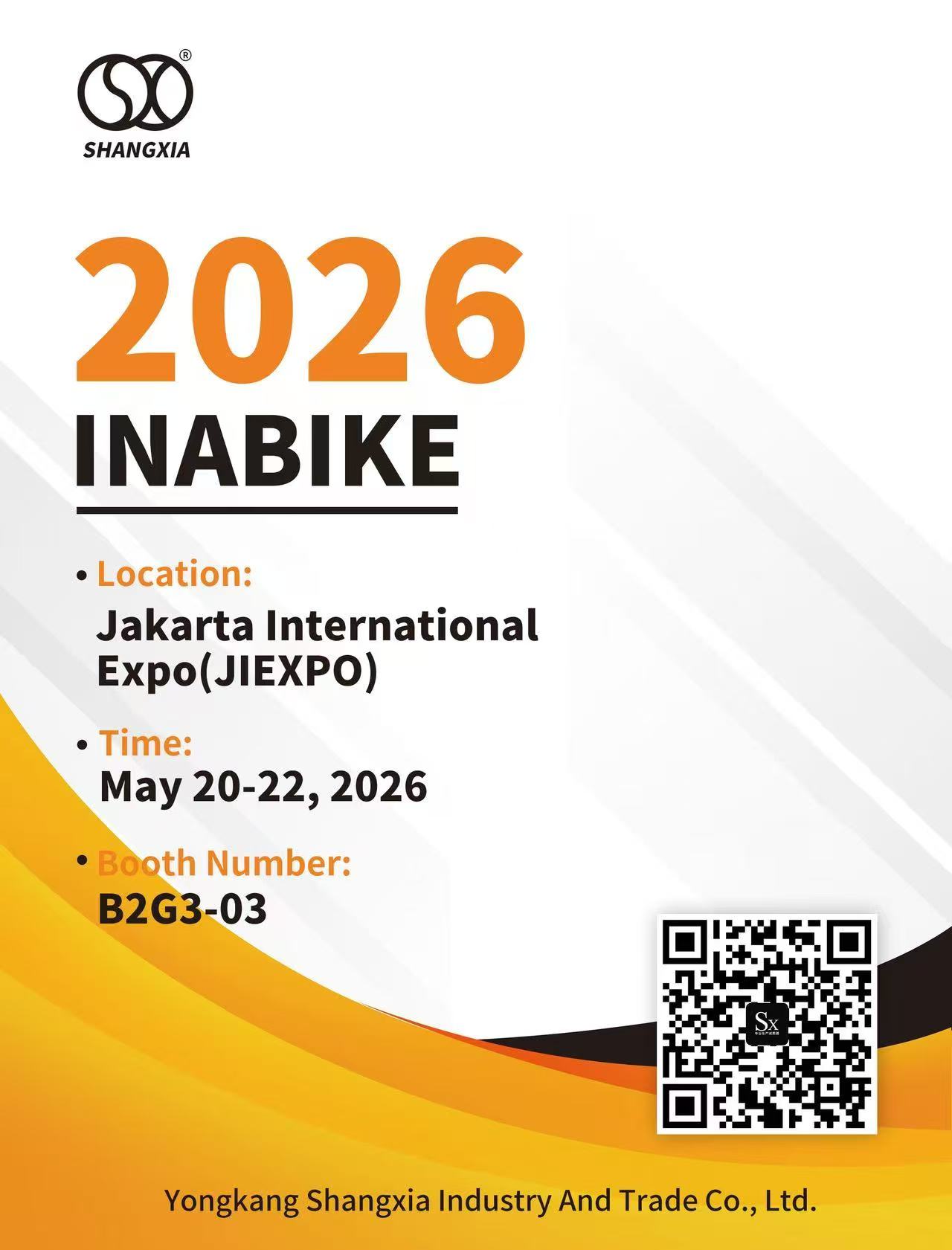 معرض Inabike لعام 2026، ممتص الصدمات للدراجات النارية SXJZ قادم!